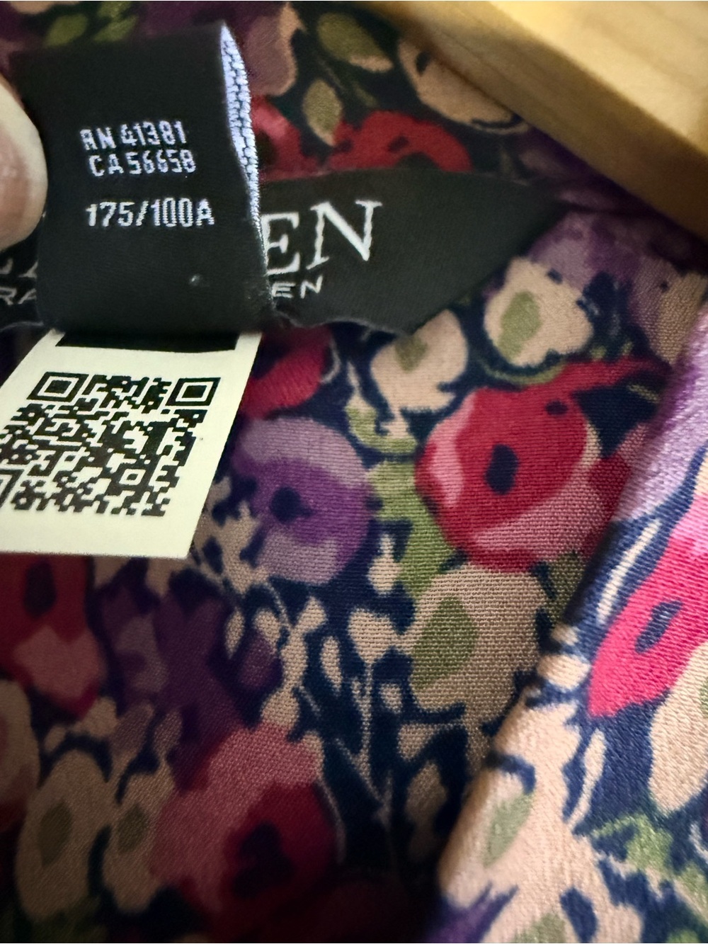 Lauren by Ralph Lauren Curve Zachari-Floral Classic Midi Shirt Dress Size 10P - Picture 9 of 16